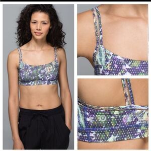 Lululemon Straight Up floral Sports Bra 2